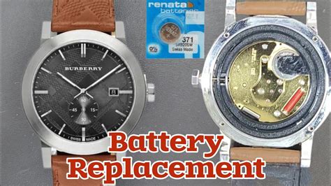 burberry mens watch change battery|burberry watch parts.